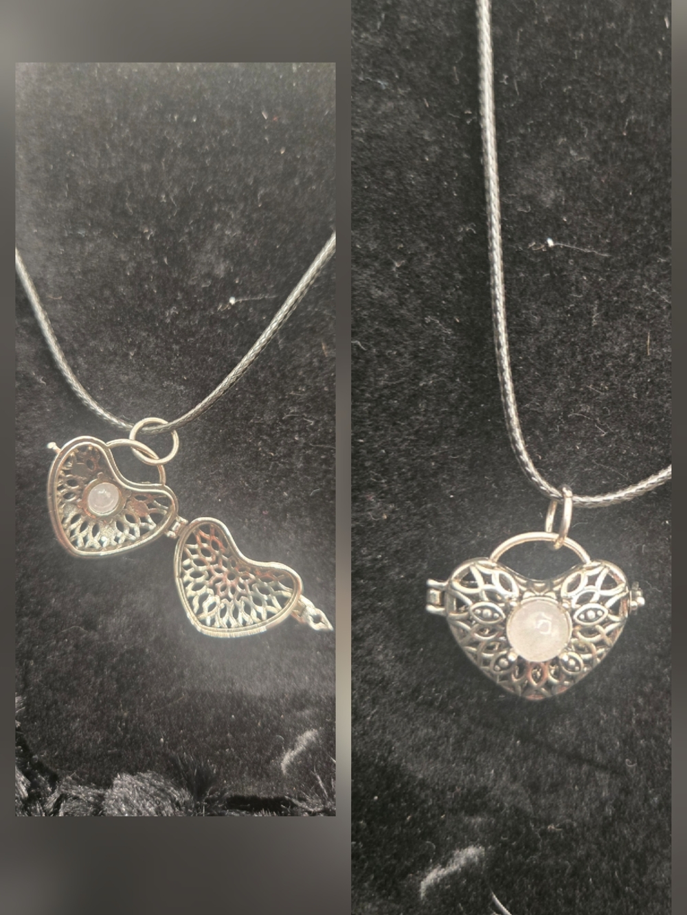 Labradorite Ring And Milky Quartz Ring